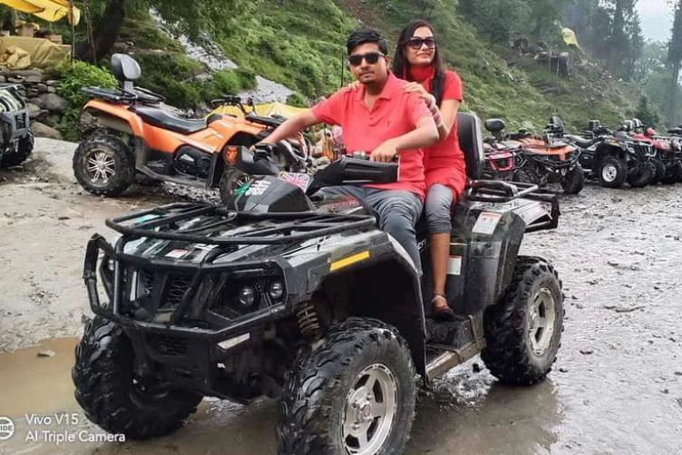 ATV ride adventure in Solang Valley Manali on rough mountain terrain